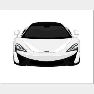 MCLAREN 570S WHITE Posters and Art